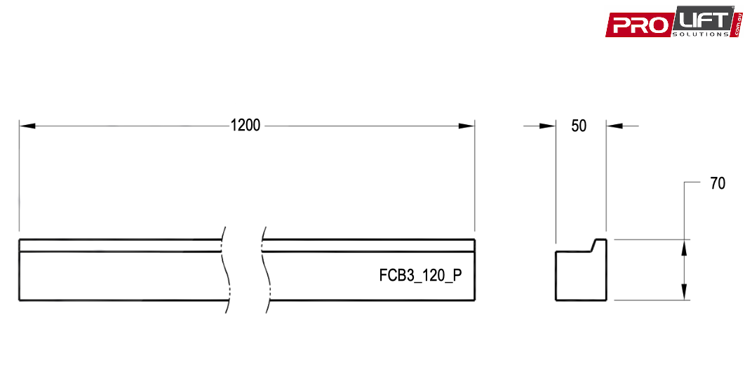 FCB3-120-P - Forklift Carriage Bars - Image 2