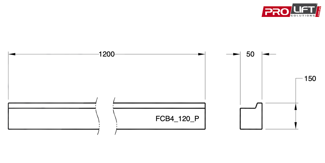 FCB4-120-P Forklift Carriage Bars - Image 2