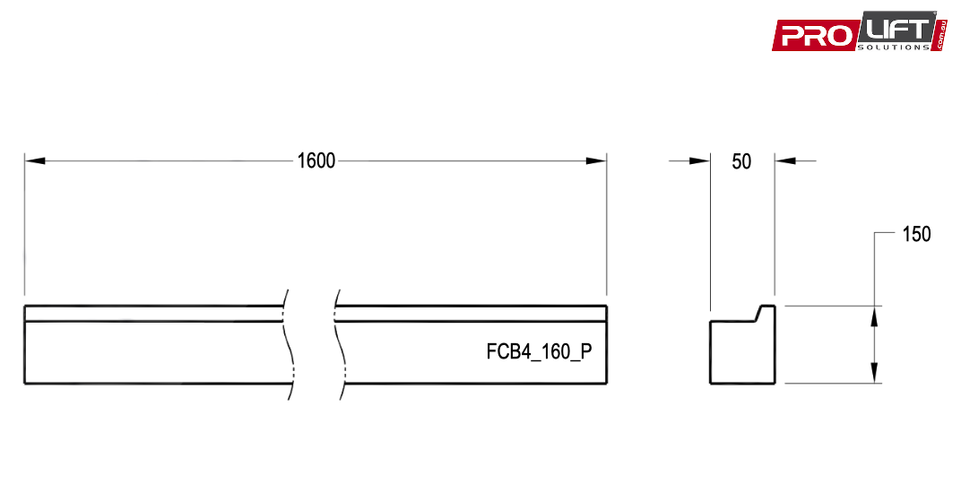 FCB4-160-P Forklift Carriage Bars - Image 2