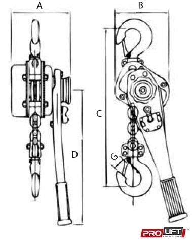 3.2T x 1.5m Vital Lever Block (VLB230) - Image 4