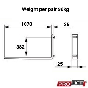 FA25-107 Forklift Tines - Image 2