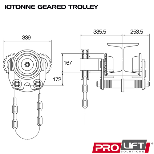 10T Low Headroom (Geared) PGT160 - Image 2