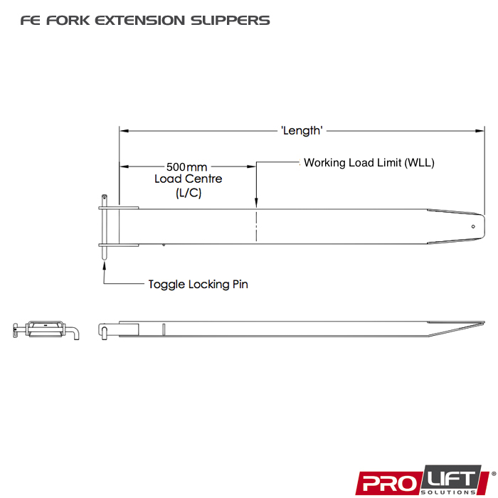 FE3-21 FORK EXTENSION SLIPPERS - Image 2
