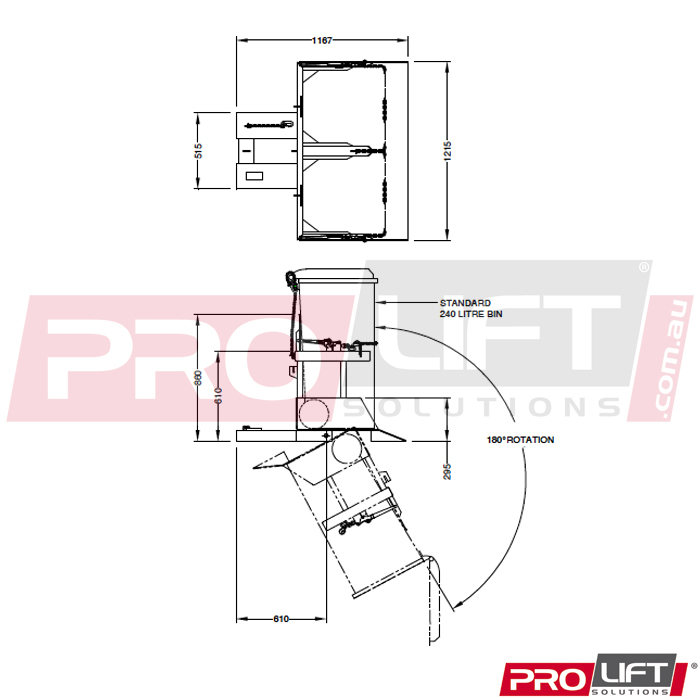 NWB-T2 Double Wheelie Bin Tipper - Image 2