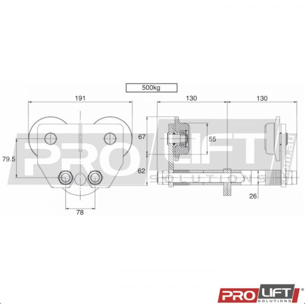 500kg Low Headroom Trolley PPT105 - Image 2